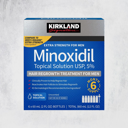 Minoxidil 5% Kirkland | Caixa 6 Frascos