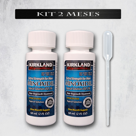 Minoxidil 5% Kirkland | 2 Frascos - Minoxidil Portugal