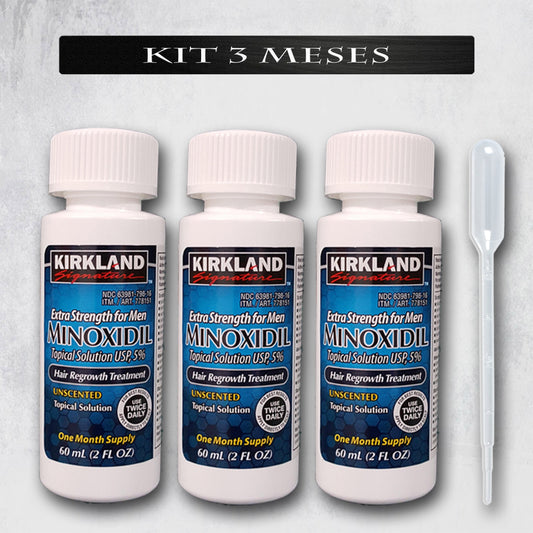 Minoxidil 5% Kirkland | 3 Frascos | Promoção Verão - Minoxidil Portugal