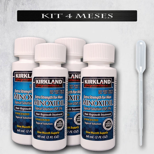 Minoxidil 5% Kirkland | 4 Frascos - Minoxidil Portugal