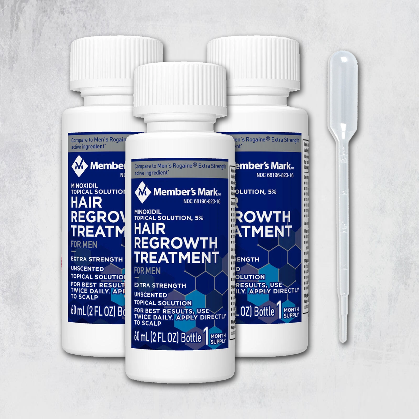 Minoxidil 5% Member's Mark | 3 Frascos
